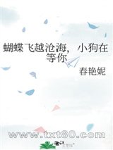 蝴蝶飞越沧海,小狗在等你图片